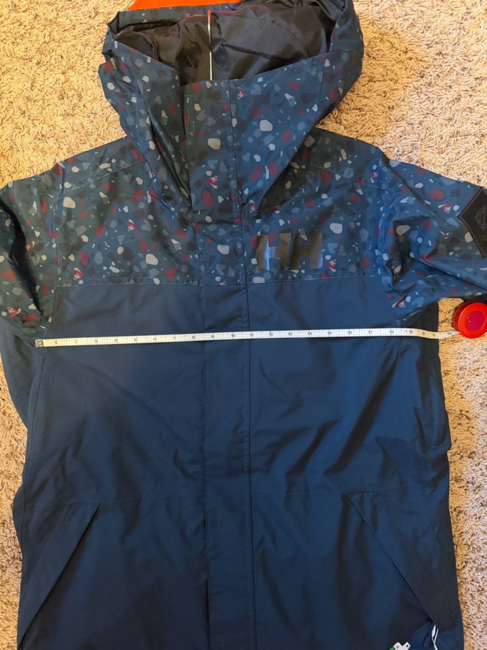 NWT Helly Hansen Men's Ski Jacket - Midnight Blue with Pattern - Picture 13 of 13